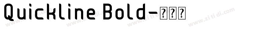 Quickline Bold字体转换